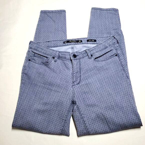 Zara Trafaluc Premium Denim Collection Slim Fit Polka Dot Skinny Jeans Women's 8 - Picture 1 of 12